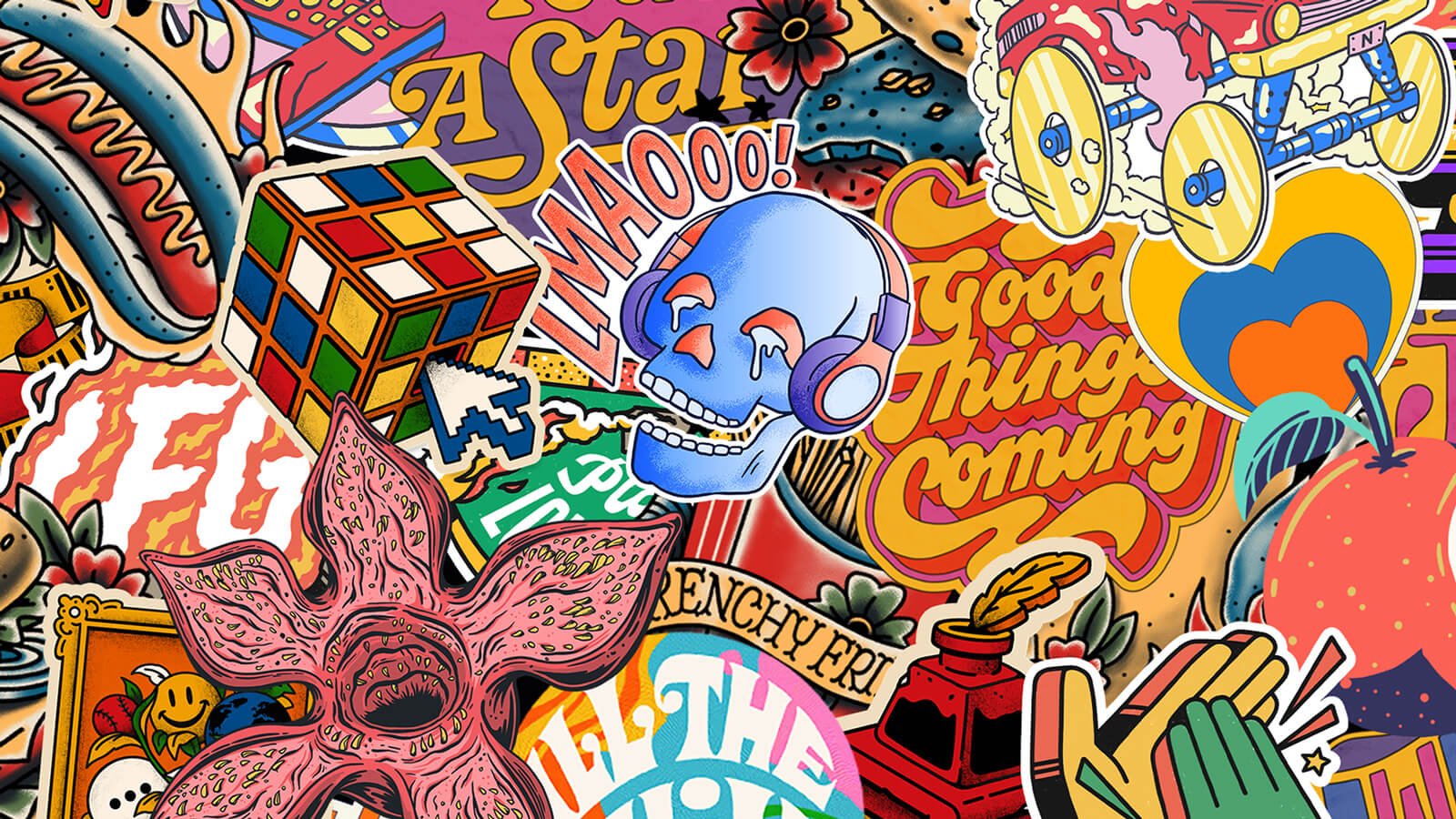 Collection de stickers — Scott Biersack
