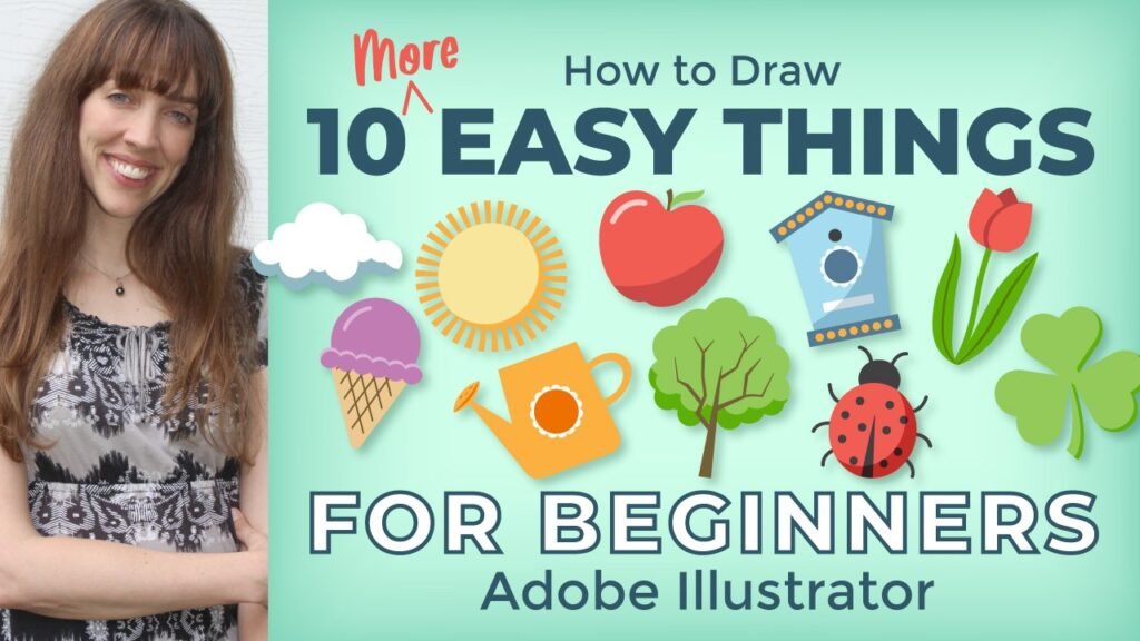 « 10 autres choses faciles à dessiner » – couverture de cours avec portrait — Anne Bracker