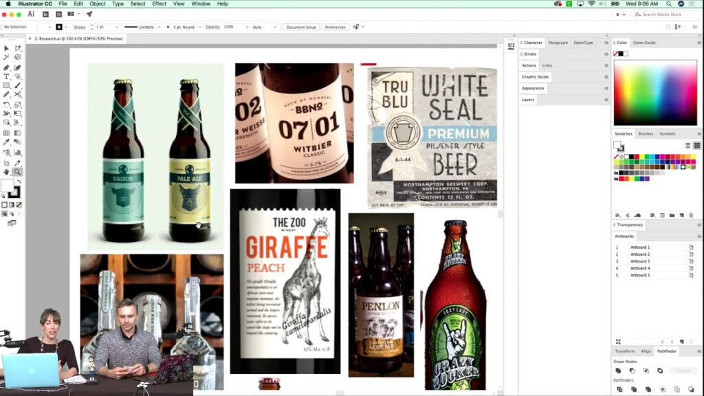 Recherche visuelle : étiquettes de bouteilles (Adobe Live, jour 2) — Anne Bracker