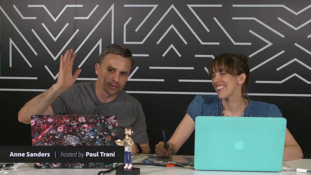 Sur le plateau Adobe Live à Adobe MAX 2017 — Anne Bracker