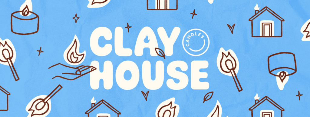 Clay House Candles – logotype et univers d'icônes — Abi Connick