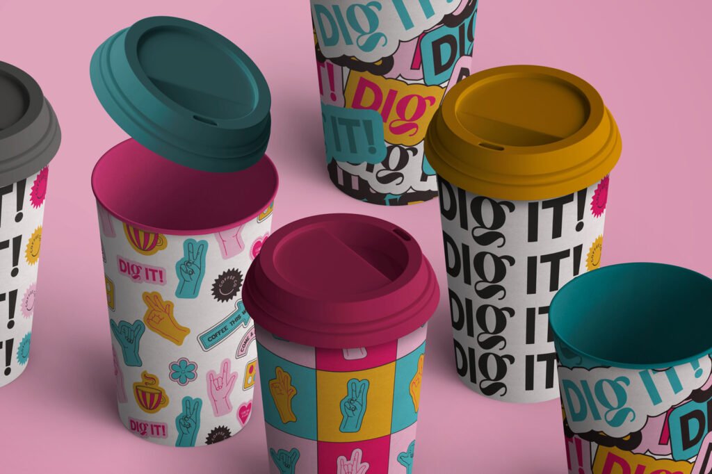 Dig it! Coffee Co – gobelets à emporter — Abi Connick