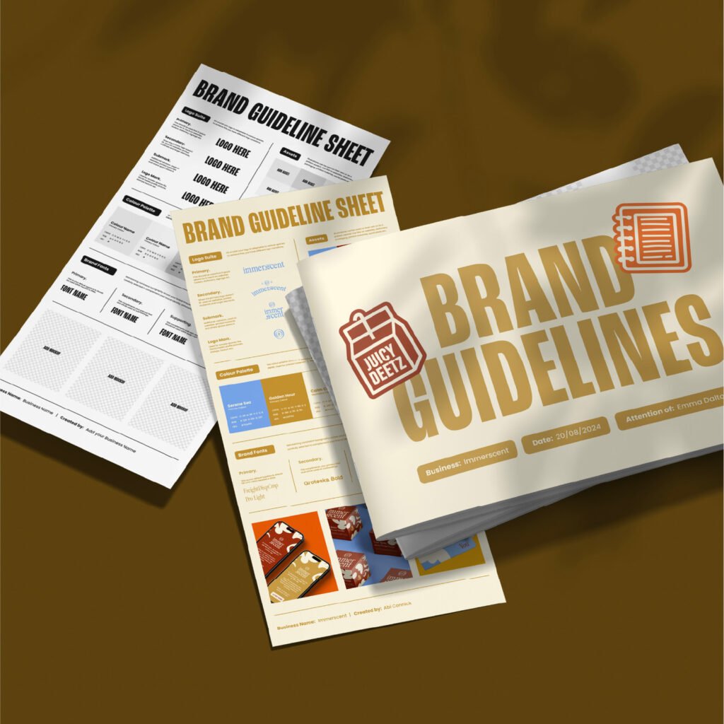 Modèle de charte graphique (Brand Guidelines) — Abi Connick