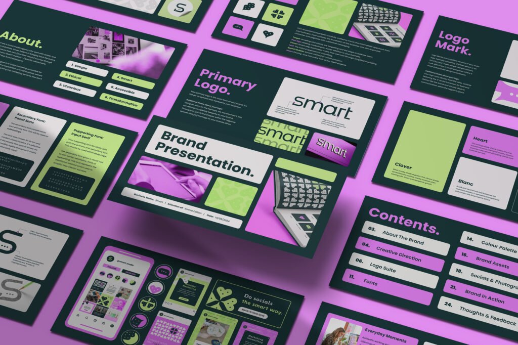 Modèle de présentation de marque (exemple « Smart ») — Abi Connick