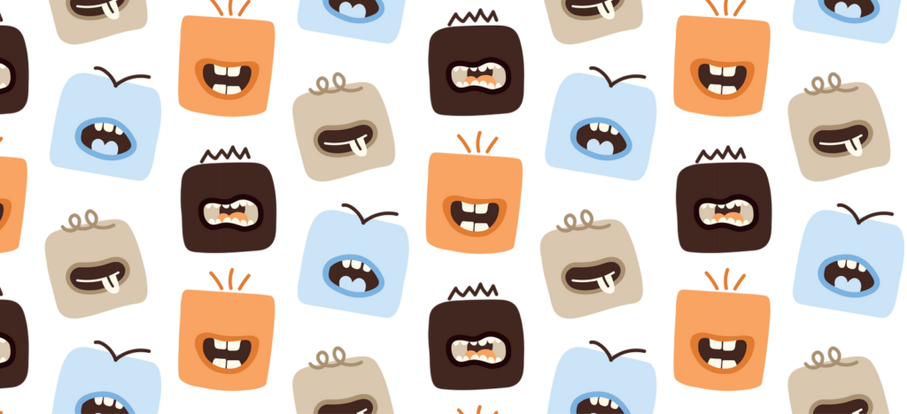 Scoff – motif des personnages-brownies — Abi Connick