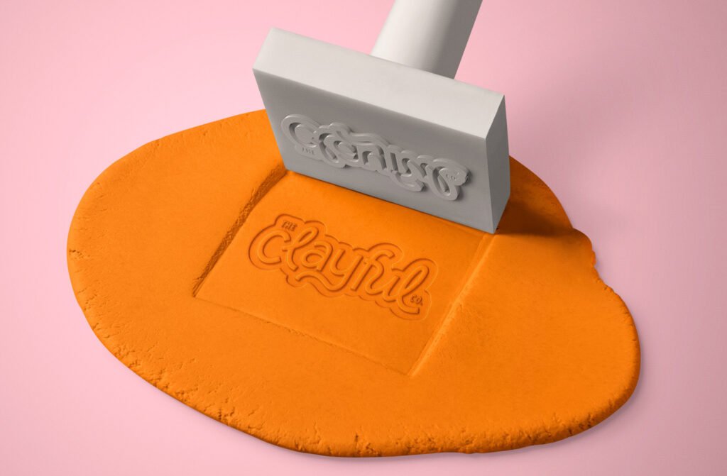 The Clayful Co – tampon du logotype dans l'argile — Abi Connick