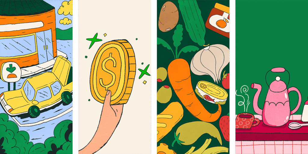 Illustration Collection ’25 – scènes culinaires — Aldo Crusher