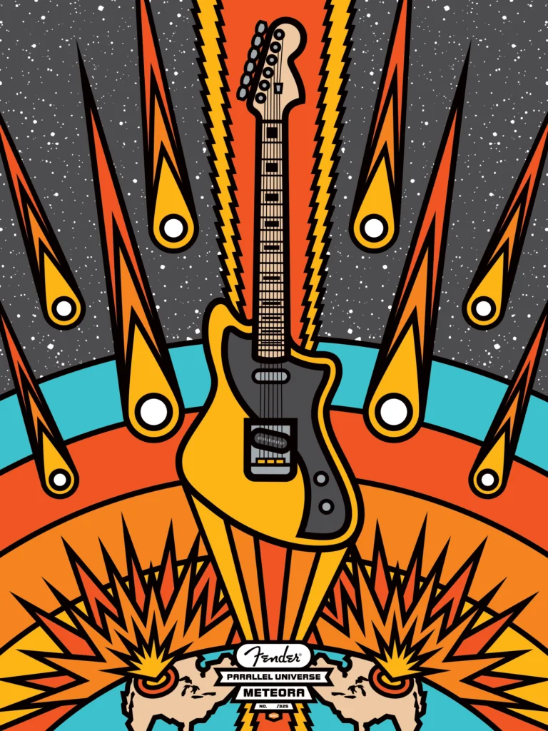 Affiche Fender « Meteora » — Aaron Draplin