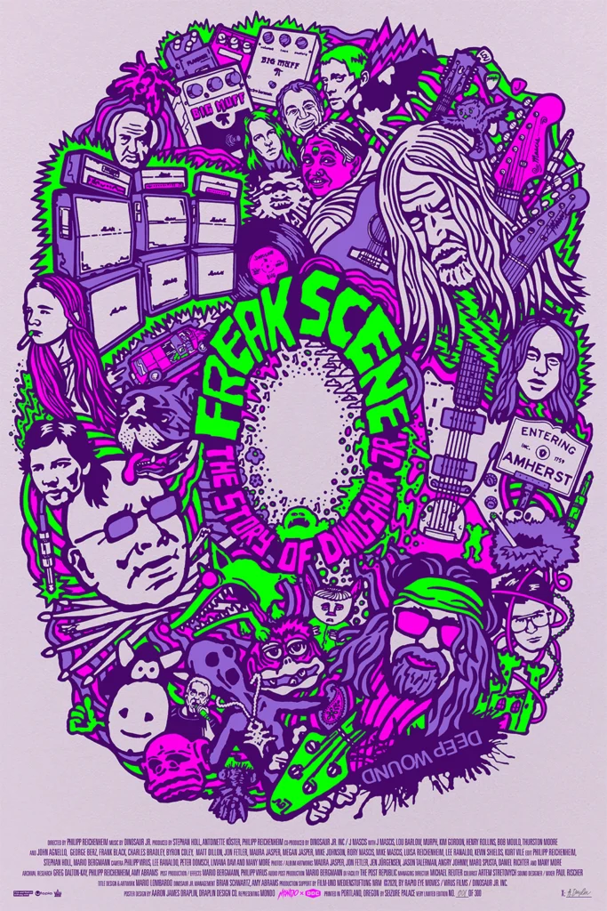 Affiche « Freak Scene » (Mondo × Dinosaur Jr.) — Aaron Draplin