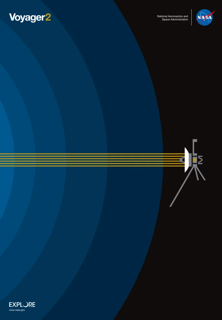 affiche nasa/jpl « voyager 2 » Affiche Voyager 2 — Aaron Draplin