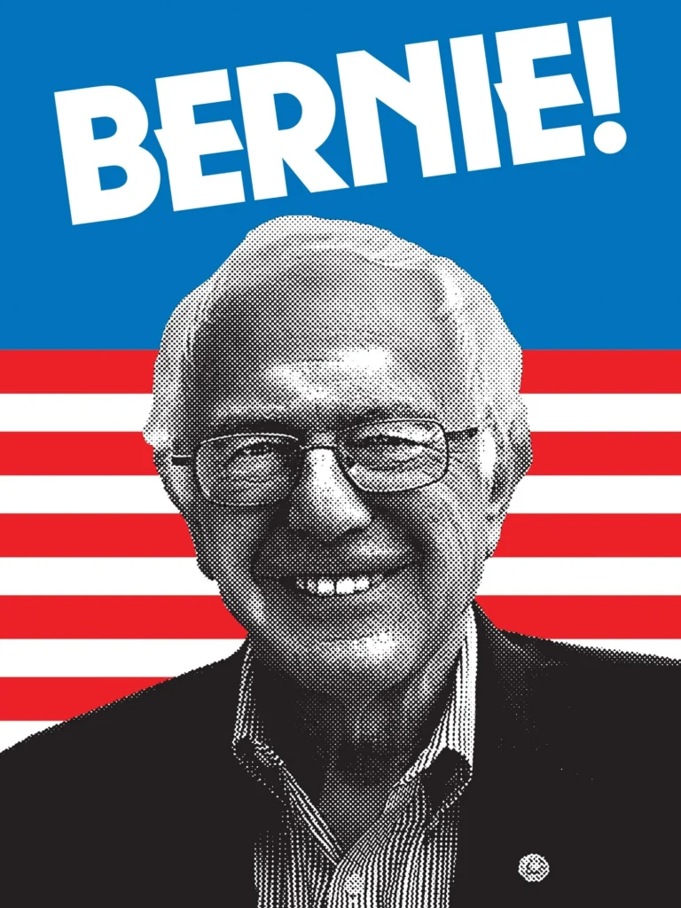Affiche « WPA Bernie » — Aaron Draplin