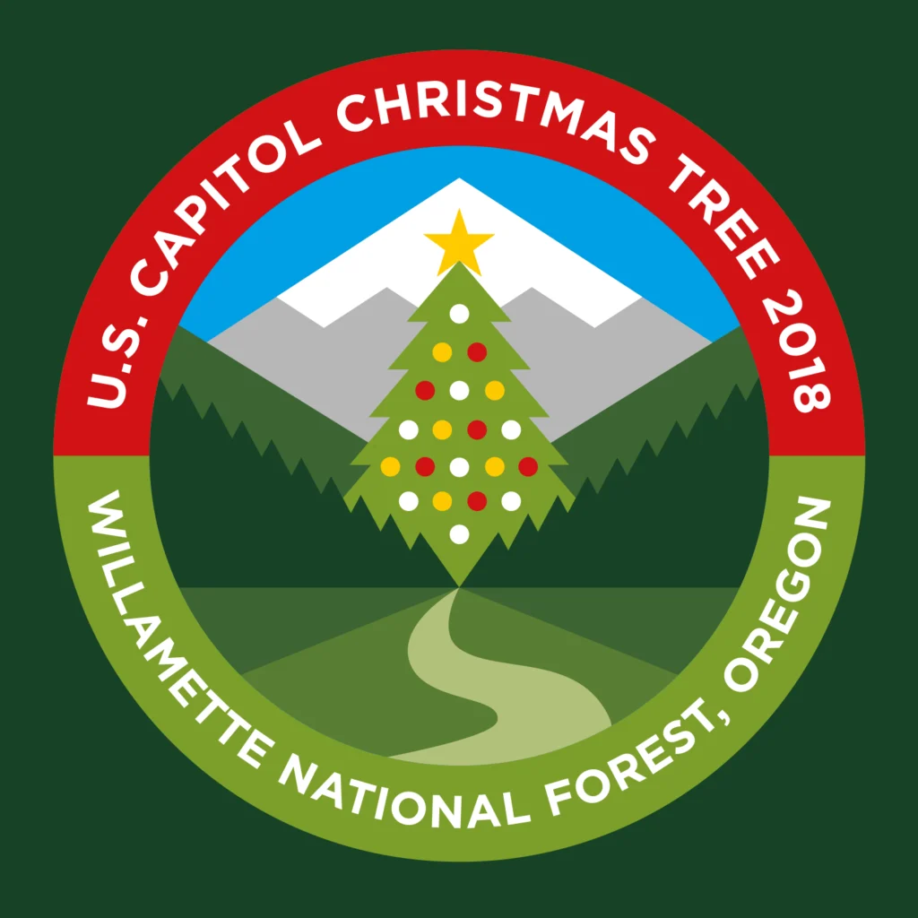Logo du sapin de Noël du Capitole 2018 — Aaron Draplin