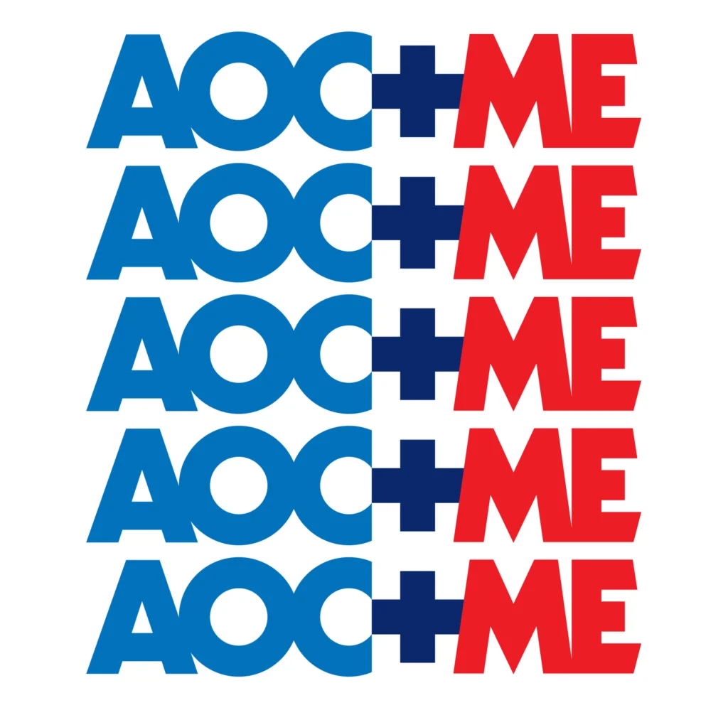 T-shirt « AOC+ME » — Aaron Draplin
