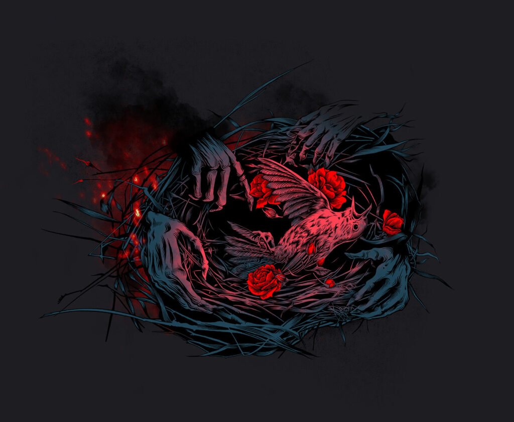 Thorns & Virtue — détail du nid — Ann Fedoseeva