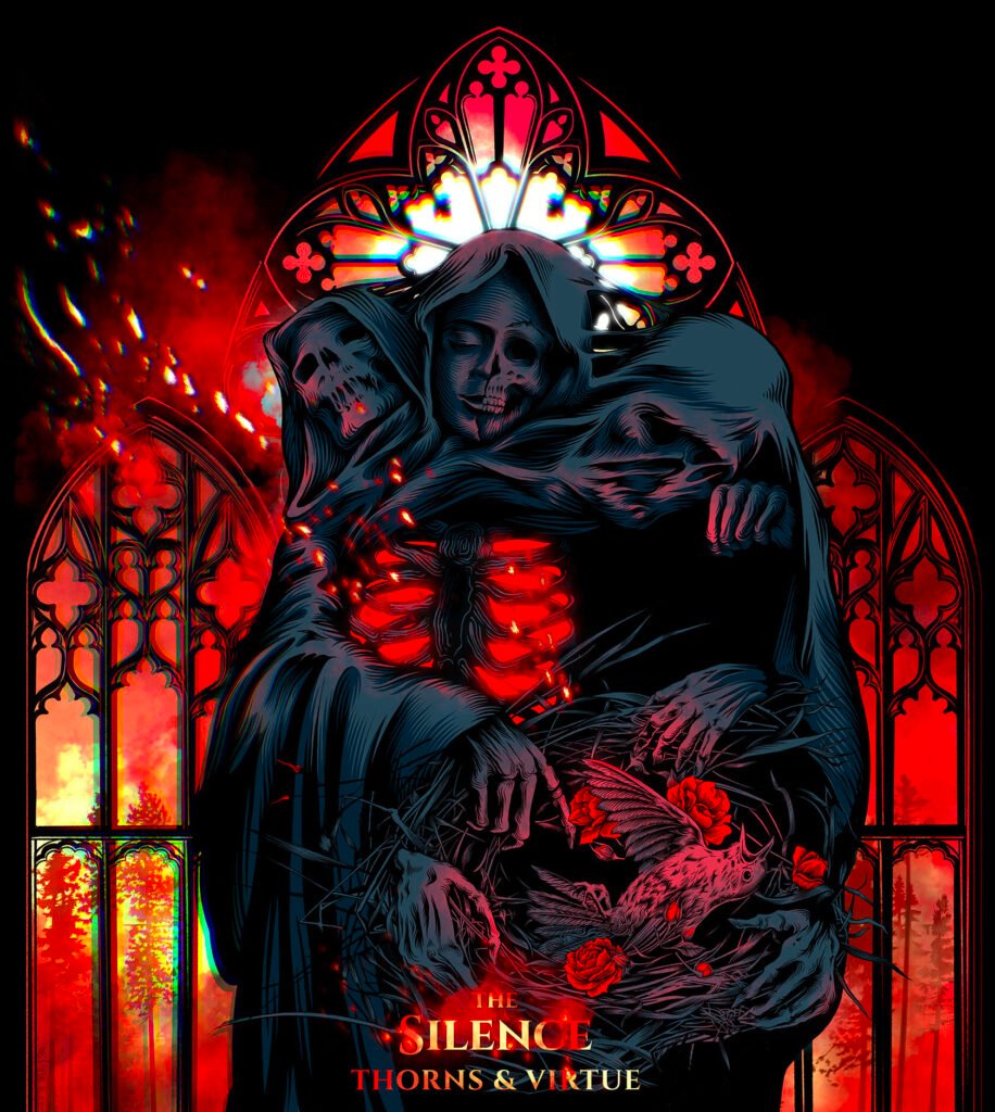Thorns & Virtue — pochette d’album (The Silence) — Ann Fedoseeva