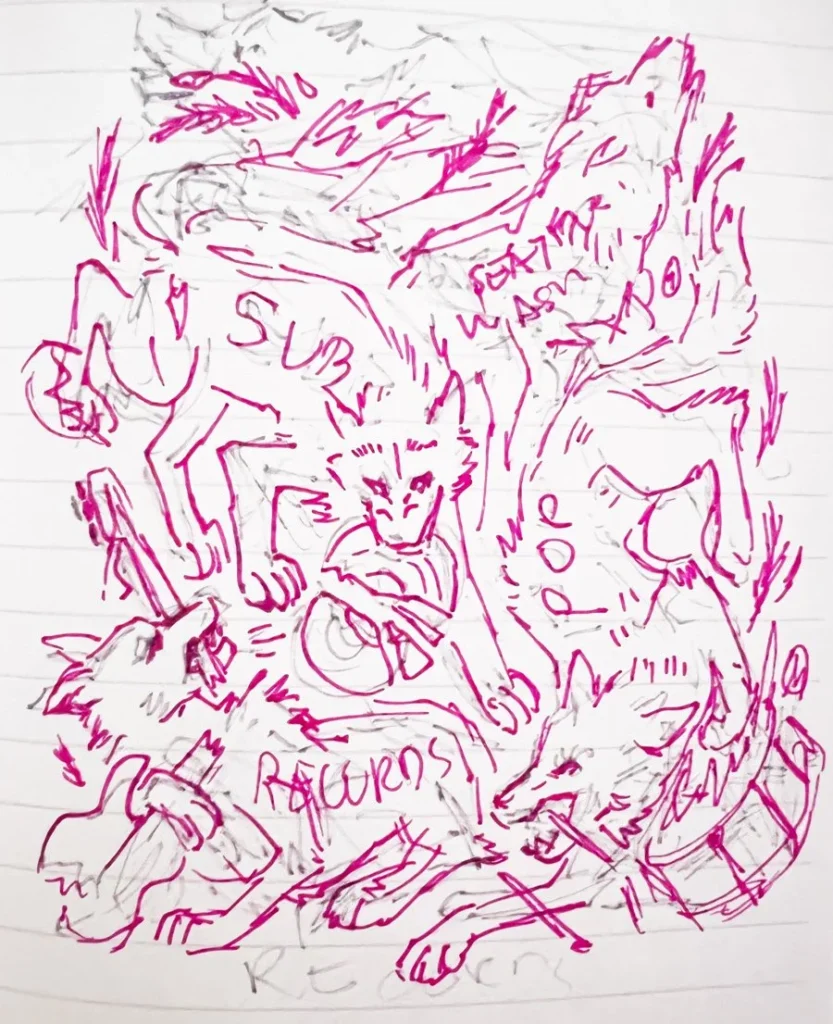 Sub Pop – croquis — Alana Louise