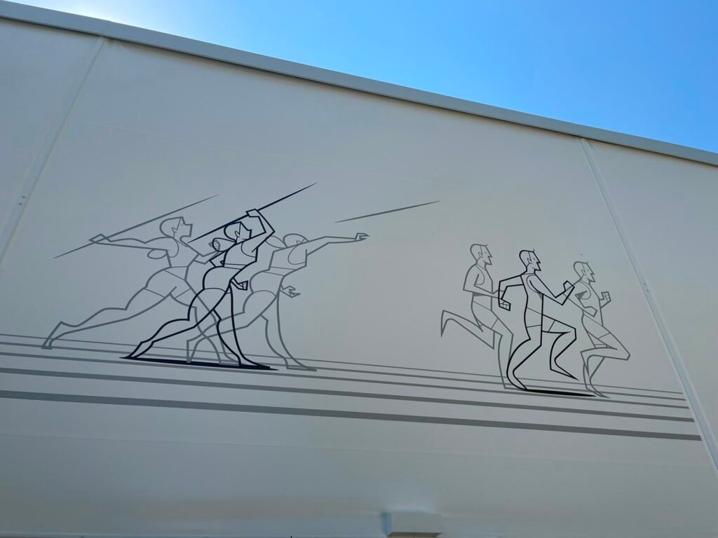 Athletics track "Perraro" mural (90 m) — Ale Giorgini