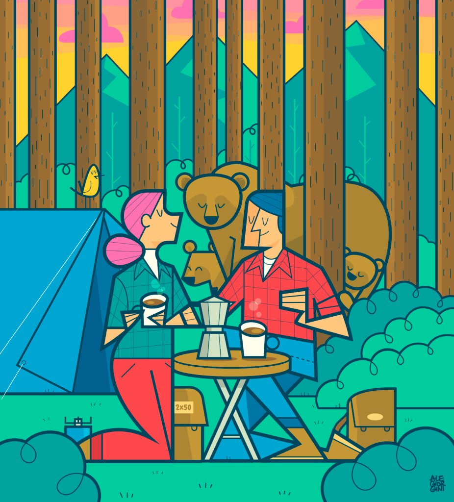 Bialetti x WWF – camping with Marsican bears — Ale Giorgini