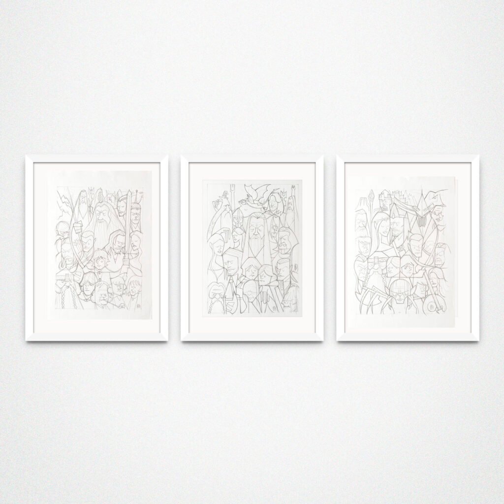 Lord of the Rings triptych – original arts — Ale Giorgini
