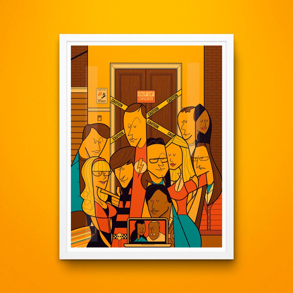 The Big Bang Theory celebratory poster — Ale Giorgini