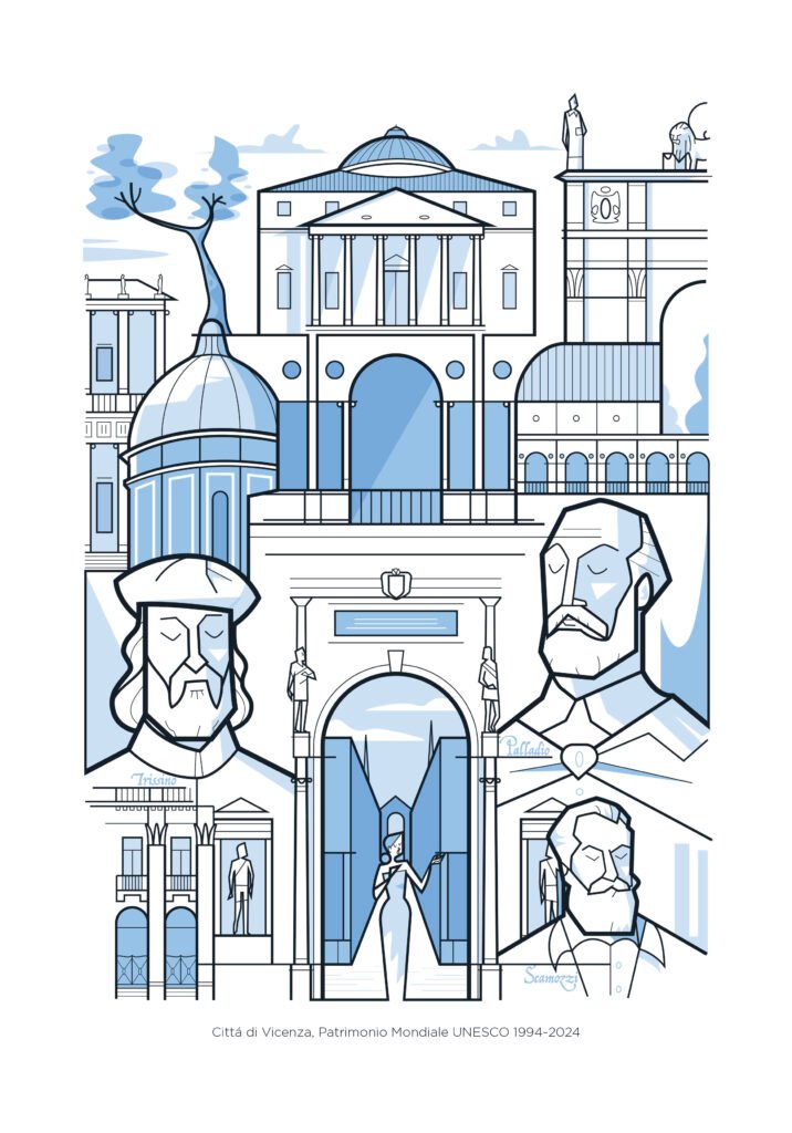 Vicenza UNESCO Heritage 30th anniversary poster — Ale Giorgini