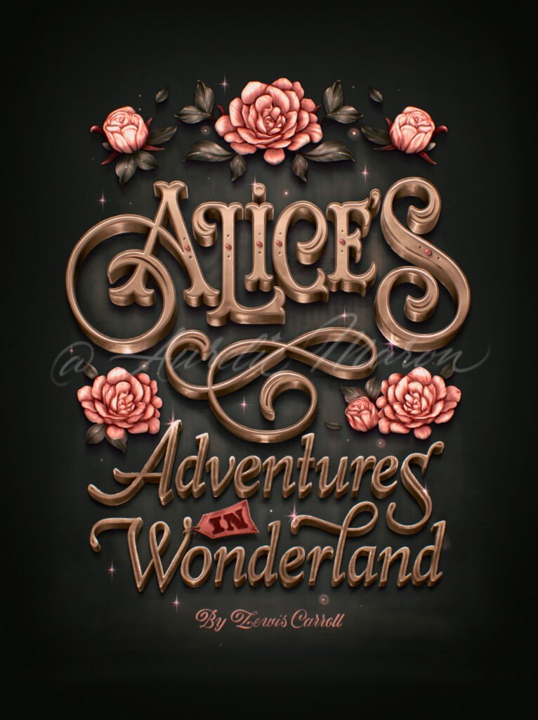 Alice au pays des merveilles – couverture revisitée — Aurelie Maron