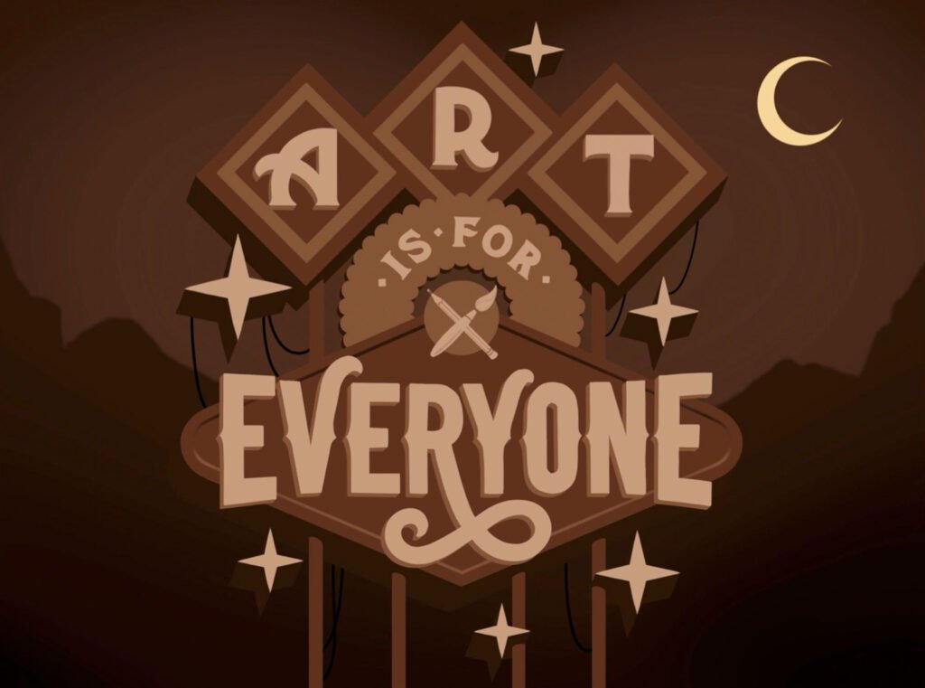 « Art Is For Everyone » – aplats de couleur — Aurelie Maron