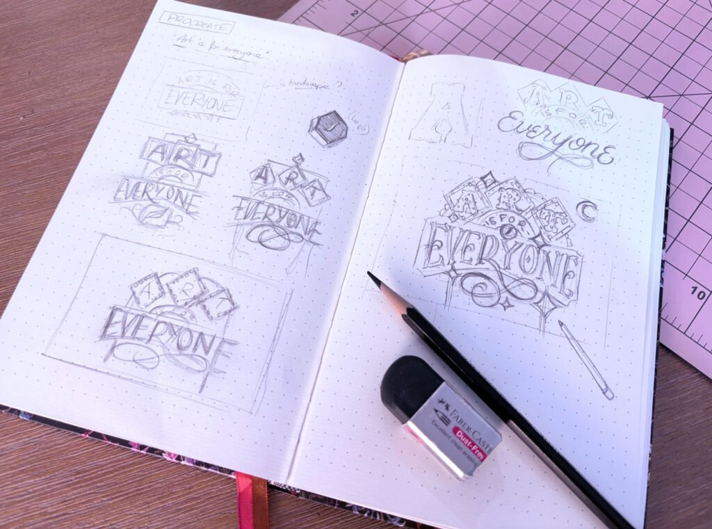 « Art Is For Everyone » – croquis — Aurelie Maron