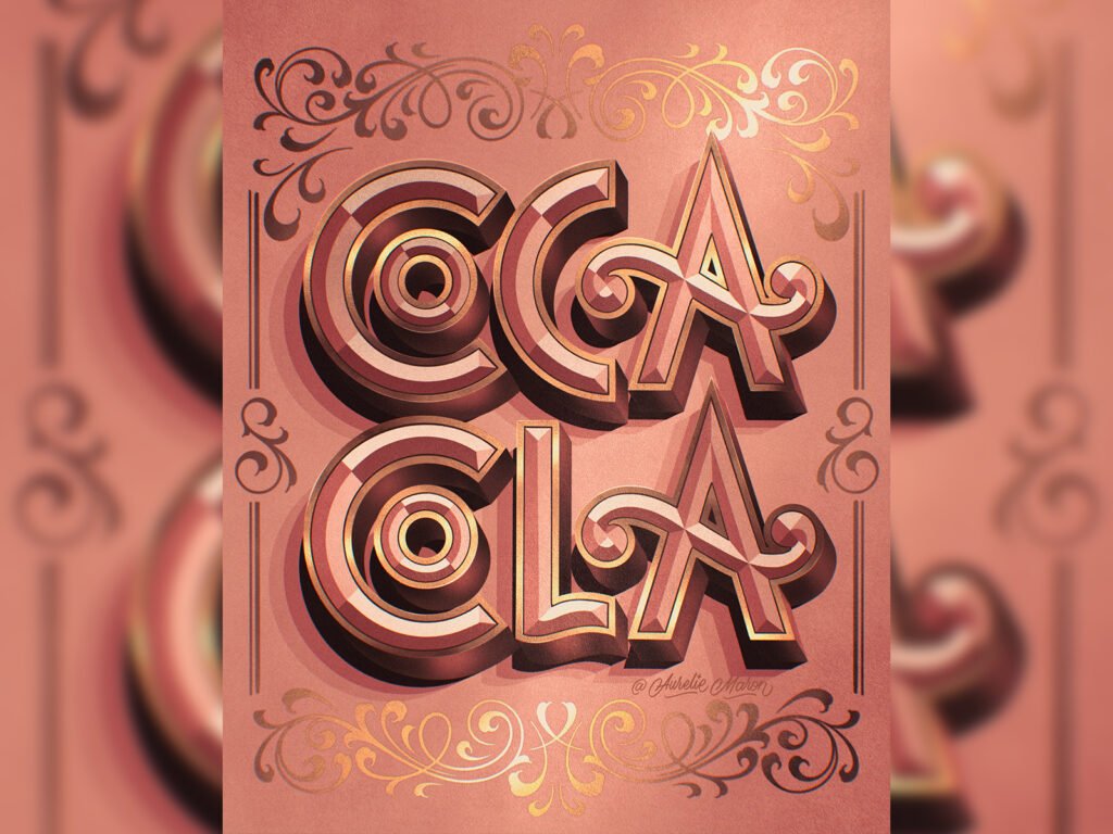 Coca-Cola – Lettering Style Challenge 2022 — Aurelie Maron
