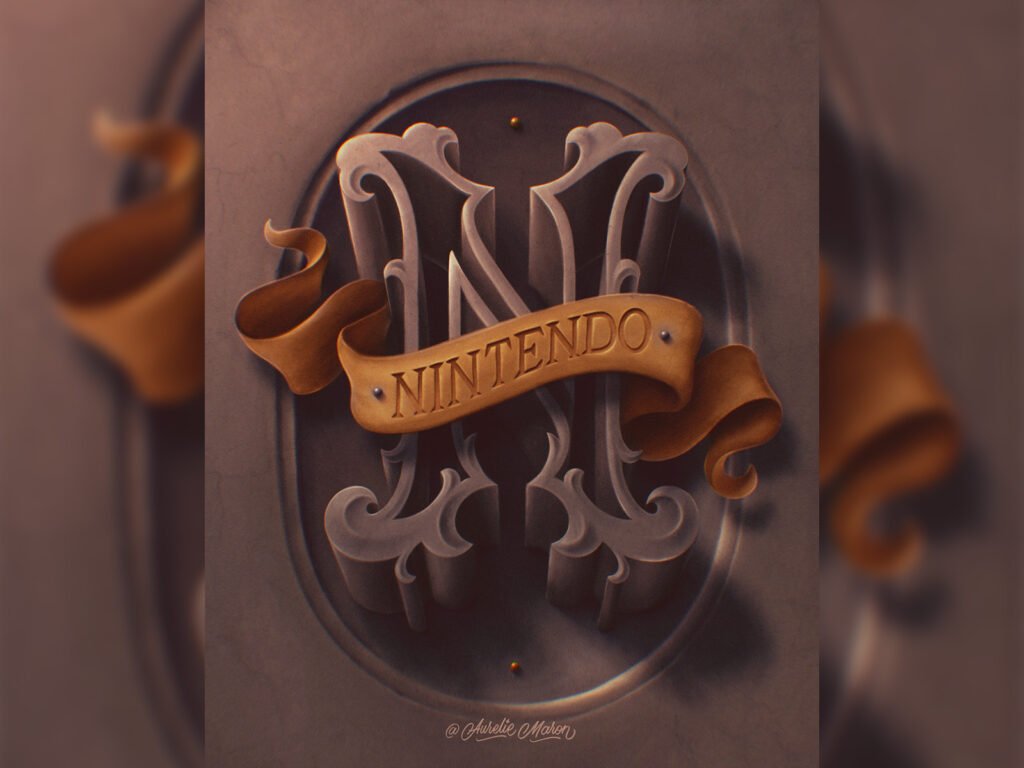 Nintendo – Lettering Style Challenge 2022 — Aurelie Maron