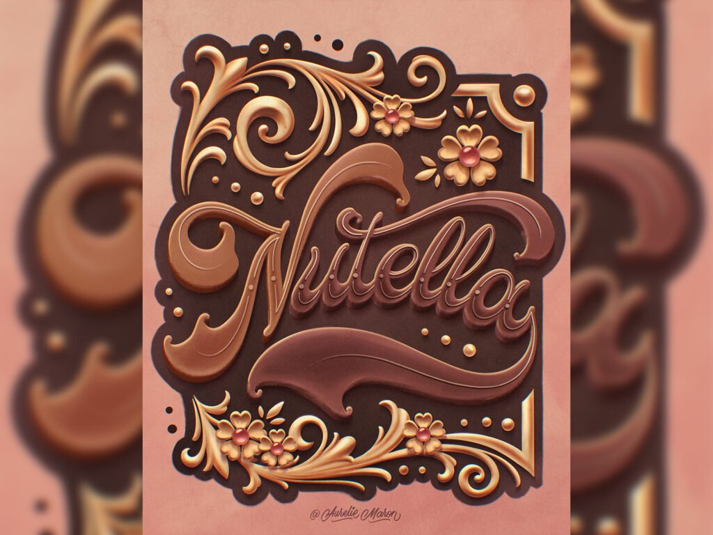 Nutella – Lettering Style Challenge 2022 — Aurelie Maron