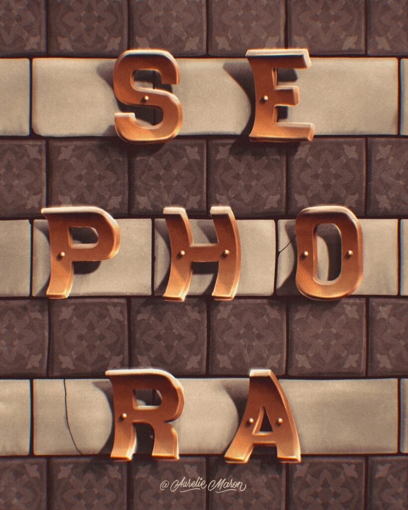 Sephora – Lettering Style Challenge 2022 — Aurelie Maron