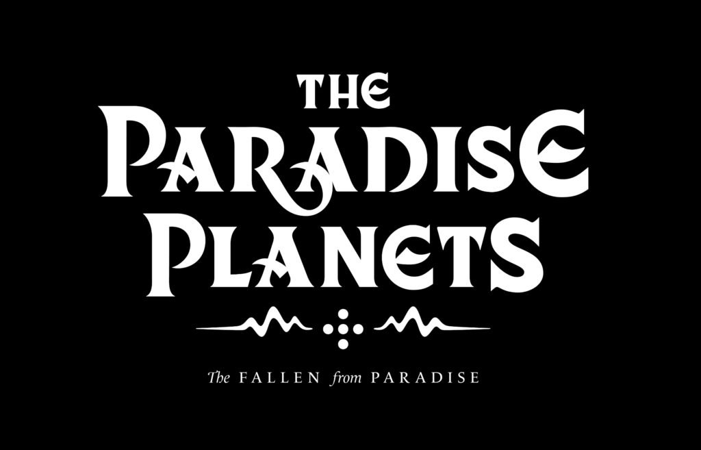 The Paradise Planets – logotype en négatif — Aurelie Maron