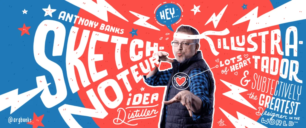 Bannière « Sketch-noteur, Illustra-tador » — Anthony Banks