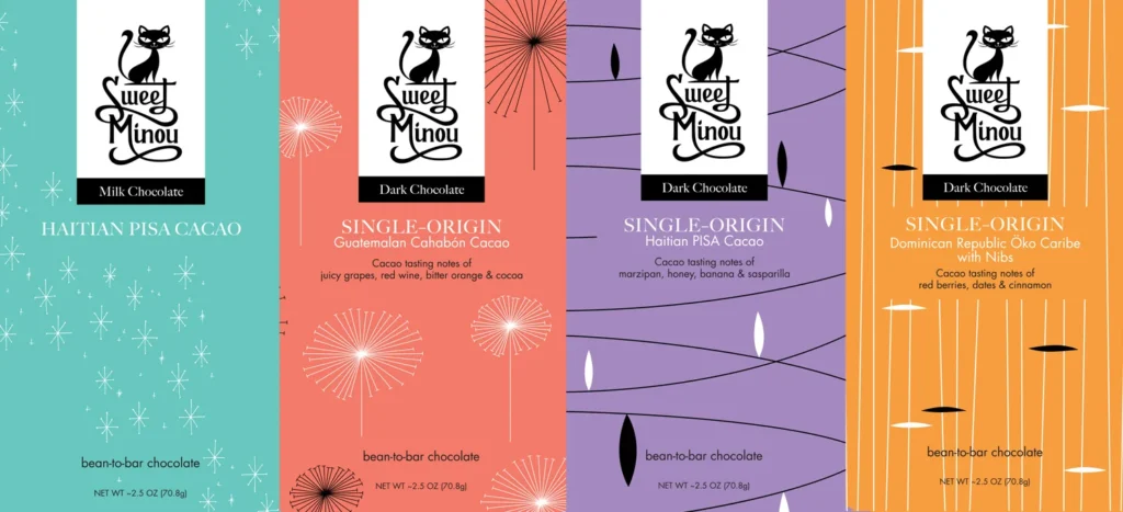 Sweet Minou – packaging à plat — Anthony Banks
