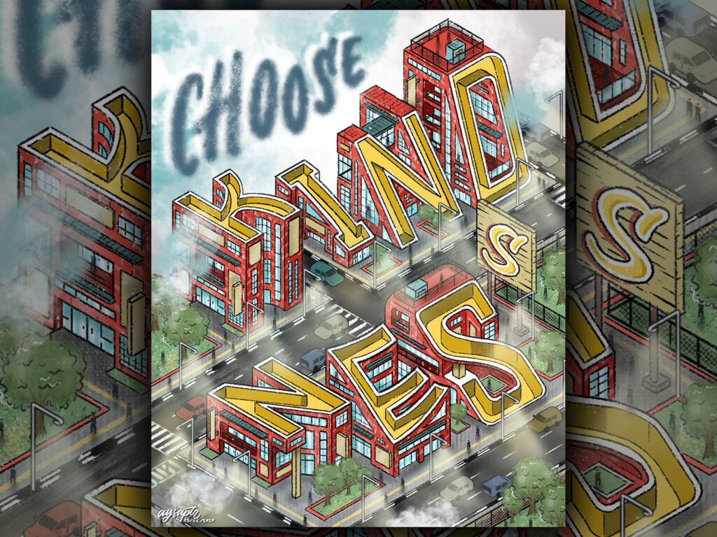 « choose kindness » – lettering isométrique Choose Kindness — Aysa Putri