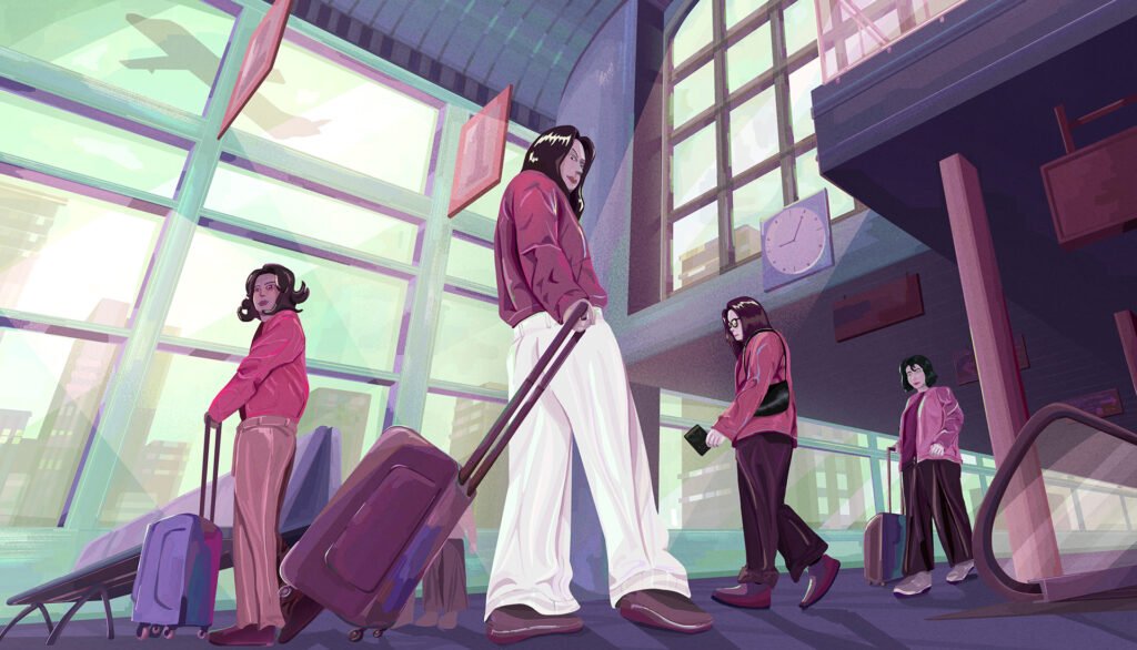 Publicité mode « Airport Travel » (projet fictif) — Aysa Putri