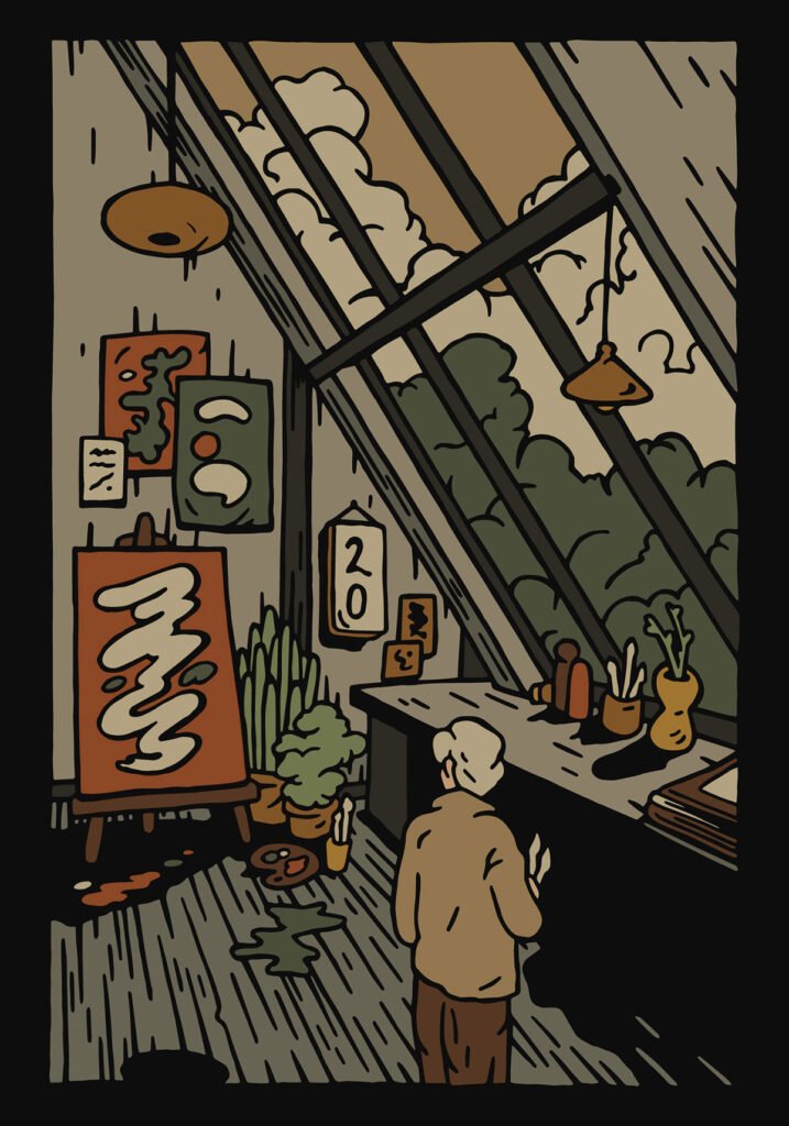L'atelier sous verrière (sans titre) — Austin Rossborough