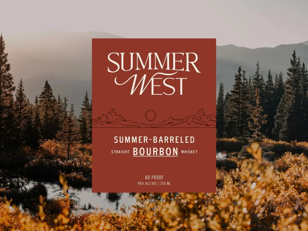 Summer West Bourbon — étiquette — Adam Vicarel