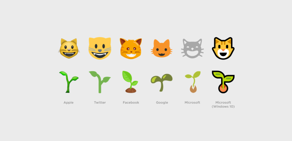 Emoji Microsoft comparés aux autres plateformes — Always With Honor