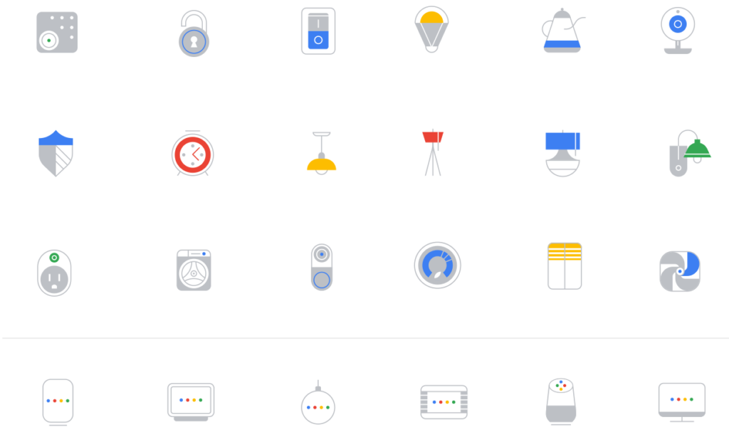Icônes de l'application Google Home — Always With Honor