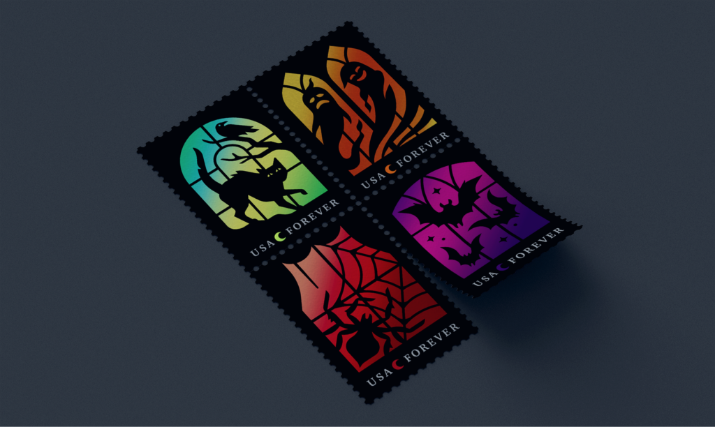Timbres « Spooky Silhouettes » (USPS) — Always With Honor
