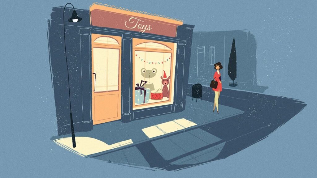 « Happy Holiday » – la boutique de jouets — BluBlu Studios
