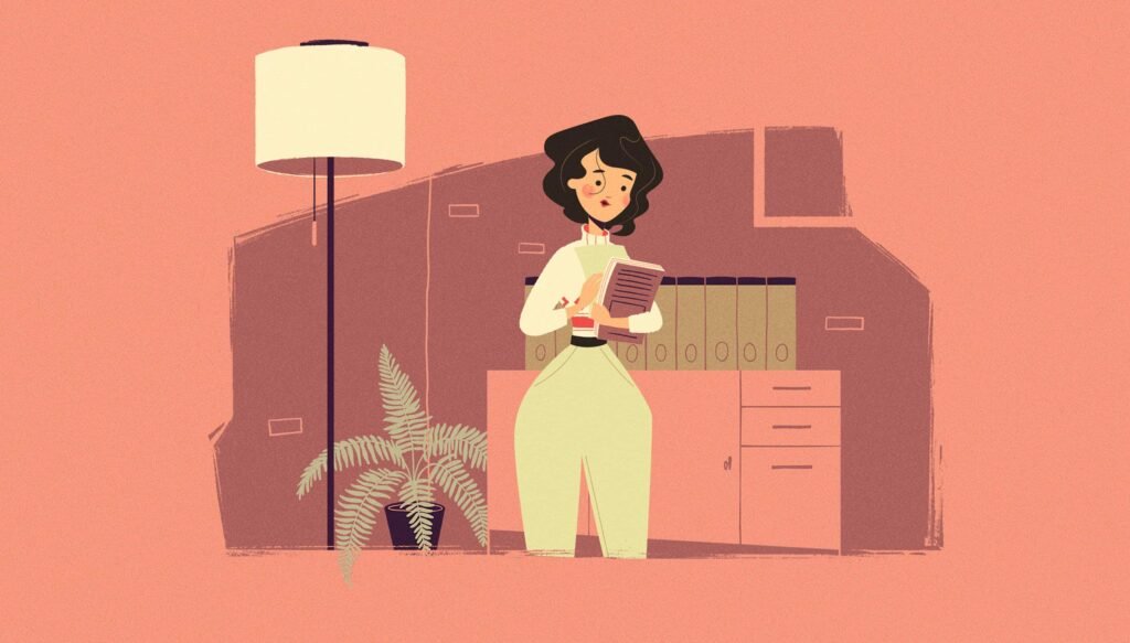 « Happy Holiday » – Lou au bureau — BluBlu Studios