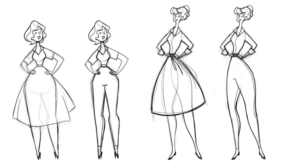 « Happy Holiday » – recherches de personnage — BluBlu Studios