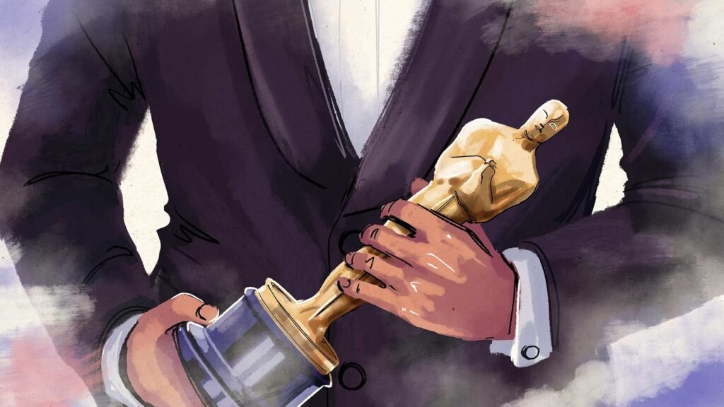 Oscars – la statuette (discours de Brad Pitt) — BluBlu Studios