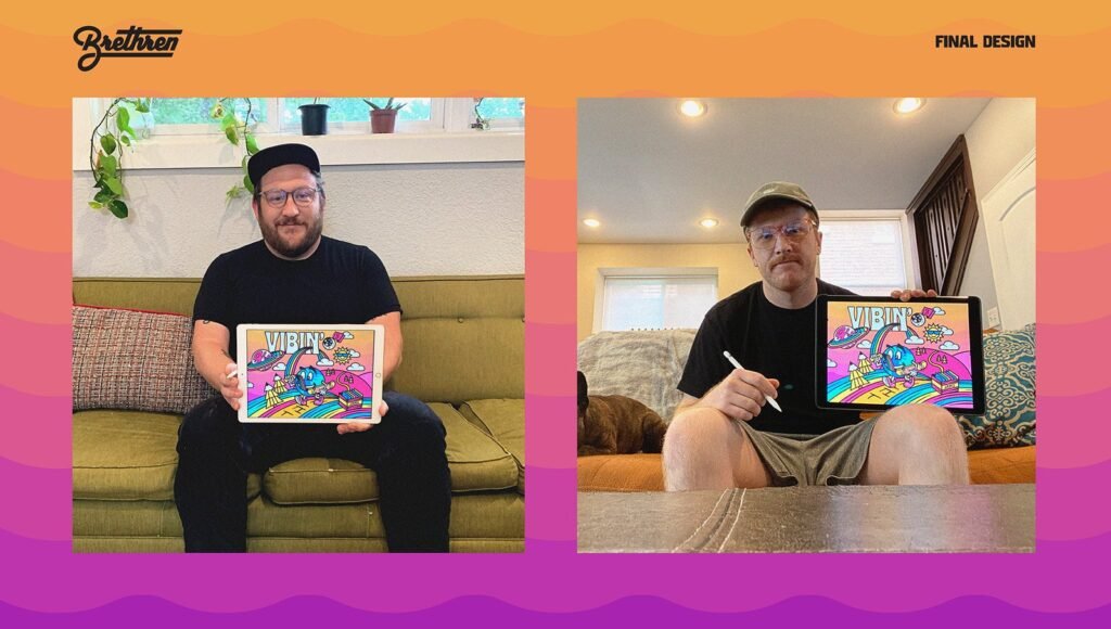 Adobe Inspiring Stories : l'illustration « Vibin' » sur iPad — Brethren Design Co