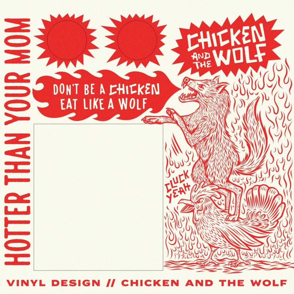 Chicken and the Wolf : planche de vinyles muraux — Brethren Design Co