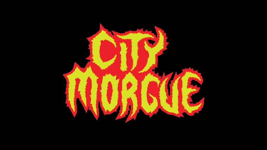 City Morgue : logo « métal » en flammes — Brethren Design Co