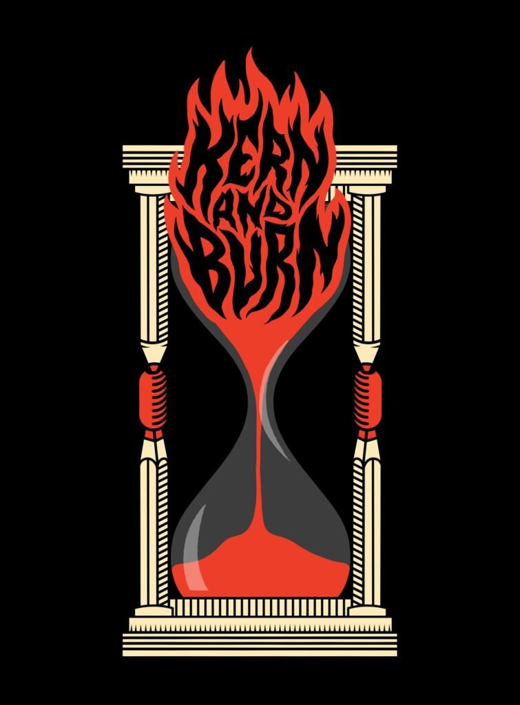 Kern and Burn : le sablier en flammes — Brethren Design Co